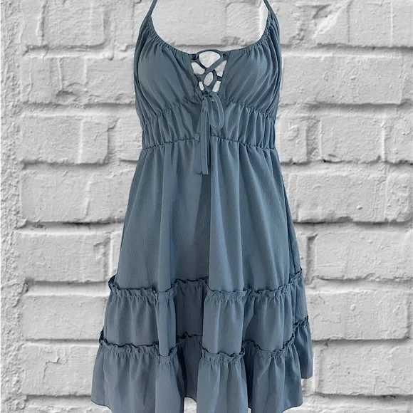 Ruffled Pastel Dress - Picture 1 of 5